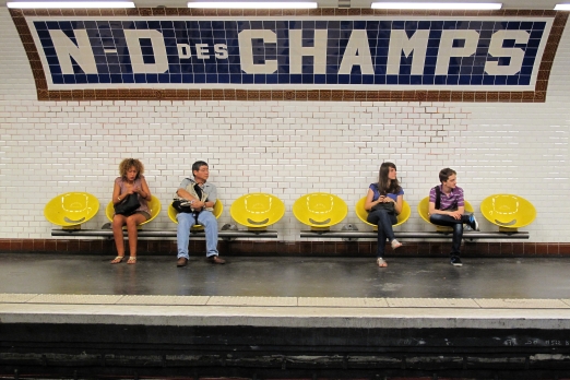Impression of an underground station - Paris - July 2011